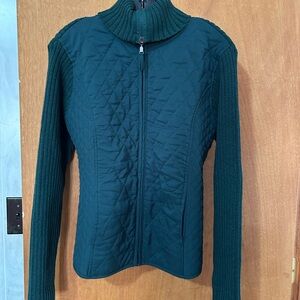 Forrest Green Quilted Zip-Up Jacket